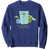 image:imageStar Wars The Mandalorian Grogu Small Packages Holiday SweatshirtNavy Blue