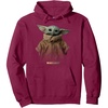 image:imageStar Wars The Mandalorian Logo The Child Simple Portrait Pullover HoodieBurgundy