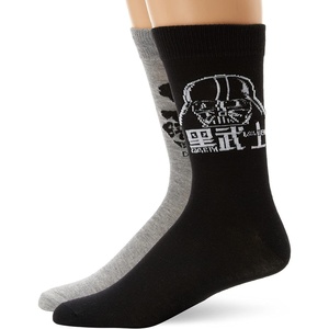 image:imageSTAR WARS mens The Mandalorian 2 Pack Crew SocksBlackGrey