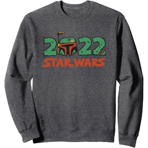 image:imageStar Wars Cartoon Boba Fett 2022 SweatshirtDark Heather Grey