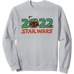 image:imageStar Wars Cartoon Boba Fett 2022 SweatshirtHeather Grey