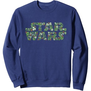 image:imageStar Wars Logo Christmas Collage Holiday SweatshirtNavy Blue