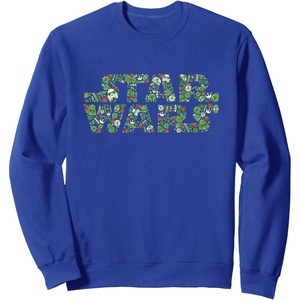image:imageStar Wars Logo Christmas Collage Holiday SweatshirtRoyal Blue