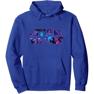 image:imageStar Wars Logo Retro 90s Galaxy Pullover HoodieRoyal Blue