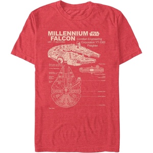 image:imageStar Wars Mens Corellian FreighterRed Heather