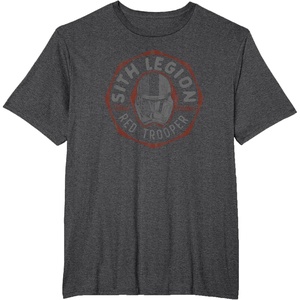 image:imageStar Wars Rise of Skywalker Sith Legion Red Trooper TShirtDark Heather Grey