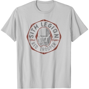 image:imageStar Wars Rise of Skywalker Sith Legion Red Trooper TShirtSilver Grey