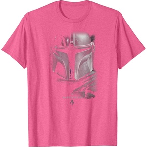 image:imageStar Wars The Mandalorian Dark Portrait TShirtPink Heather