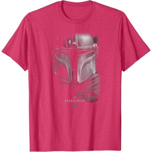 image:imageStar Wars The Mandalorian Dark Portrait TShirtRed Heather
