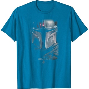 image:imageStar Wars The Mandalorian Dark Portrait TShirtSapphire Blue