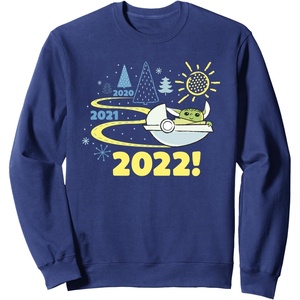image:imageStar Wars The Mandalorian Grogu 2022 New Years Eve SweatshirtNavy Blue
