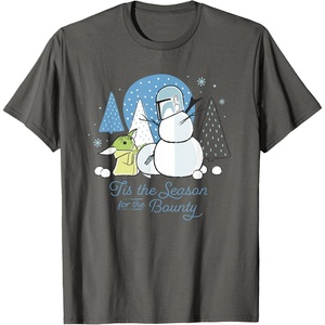 image:imageStar Wars The Mandalorian Grogu Tis the Season Holiday TShirtAsphalt Grey