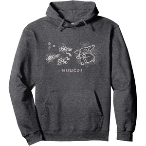 image:imageStar Wars The Mandalorian Hungry Grogu Pullover HoodieDark Heather Grey