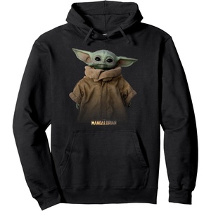 image:imageStar Wars The Mandalorian Logo The Child Simple Portrait Pullover HoodieBlack
