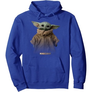 image:imageStar Wars The Mandalorian Logo The Child Simple Portrait Pullover HoodieRoyal Blue