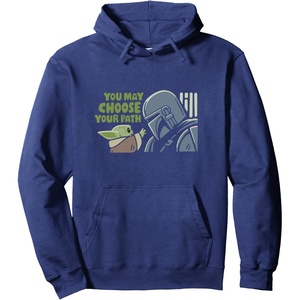 image:imageStar Wars The Mandalorian Mando Grogu Choose Your Path Pullover HoodieNavy Blue
