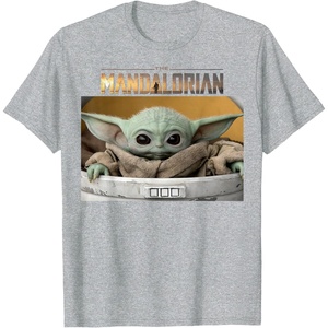 image:imageStar Wars The Mandalorian The Child Pod Screenshot Logo TShirtHeather Grey