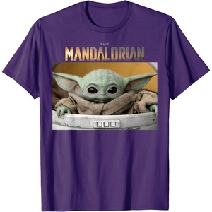 image:imageStar Wars The Mandalorian The Child Pod Screenshot Logo TShirtPurple