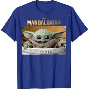 image:imageStar Wars The Mandalorian The Child Pod Screenshot Logo TShirtRoyal Blue