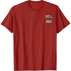 image:imageStar Wars The Mandalorian The Child Precious Cargo Pocket TShirtCranberry Red