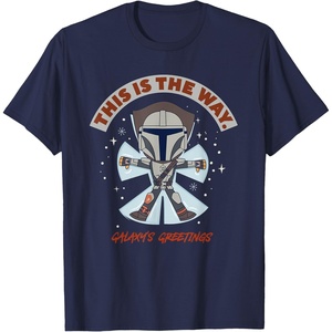 image:imageStar Wars The Mandalorian This Is The Way Galaxys Greetings TShirtNavy Blue