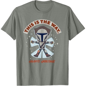 image:imageStar Wars The Mandalorian This Is The Way Galaxys Greetings TShirtOlive Heather