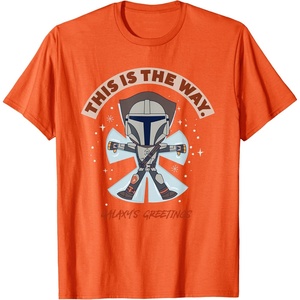 image:imageStar Wars The Mandalorian This Is The Way Galaxys Greetings TShirtOrange