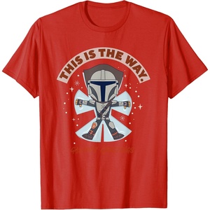 image:imageStar Wars The Mandalorian This Is The Way Galaxys Greetings TShirtRed
