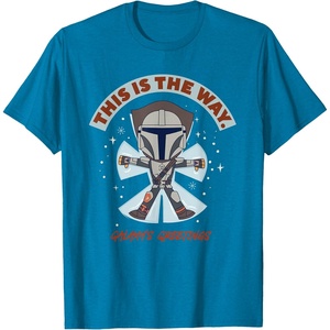 image:imageStar Wars The Mandalorian This Is The Way Galaxys Greetings TShirtSapphire Blue
