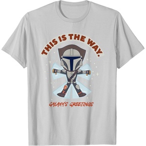 image:imageStar Wars The Mandalorian This Is The Way Galaxys Greetings TShirtSilver Grey