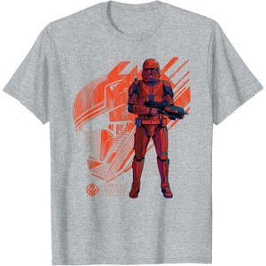 image:imageStar Wars The Rise of Skywalker Red Trooper Details TShirtHeather Grey