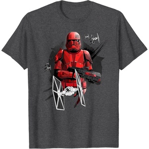 image:imageStar Wars The Rise of Skywalker Red Trooper Universe TShirtDark Heather Grey