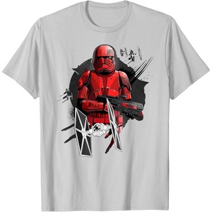 image:imageStar Wars The Rise of Skywalker Red Trooper Universe TShirtSilver Grey