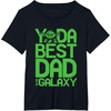 image:imageStar Wars Classic Fathers Day Yoda Best Dad In Galaxy Logo TShirtBlack
