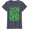 image:imageStar Wars Classic Fathers Day Yoda Best Dad In Galaxy Logo TShirtHeather Blue