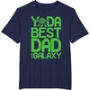 image:imageStar Wars Classic Fathers Day Yoda Best Dad In Galaxy Logo TShirtNavy Blue