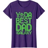 image:imageStar Wars Classic Fathers Day Yoda Best Dad In Galaxy Logo TShirtPurple