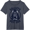 image:imageStar Wars Darth Vader Galaxys Best Dad Graphic TShirt TShirtHeather Blue
