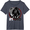 image:imageStar Wars Fathers Day Darth Vader 1 Dad C1 TShirtHeather Blue