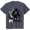 image:imageStar Wars Fathers Day Darth Vader 1 Dad TShirtHeather Blue
