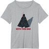 image:imageStar Wars Fathers Day Darth Vader Silhouette Strong Force TShirtHeather Grey