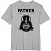 image:imageStar Wars Fathers Day Darth Vader Strong With The Force TShirtHeather Grey