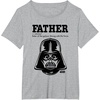 image:imageStar Wars Fathers Day Darth Vader Strong With The Force TShirtHeather Grey