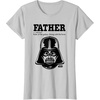 image:imageStar Wars Fathers Day Darth Vader Strong With The Force TShirtSilver Grey