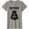 image:imageStar Wars Fathers Day Darth Vader Strong With The Force TShirtSlate Grey