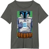 image:imageStar Wars Fathers Day Jango Fett Worlds Best Dad Portrait TShirtAsphalt Grey