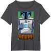 image:imageStar Wars Fathers Day Jango Fett Worlds Best Dad Portrait TShirtDark Heather Grey