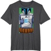 image:imageStar Wars Fathers Day Jango Fett Worlds Best Dad Portrait TShirtDark Heather Grey