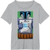 image:imageStar Wars Fathers Day Jango Fett Worlds Best Dad Portrait TShirtHeather Grey