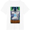 image:imageStar Wars Fathers Day Jango Fett Worlds Best Dad Portrait TShirtWhite